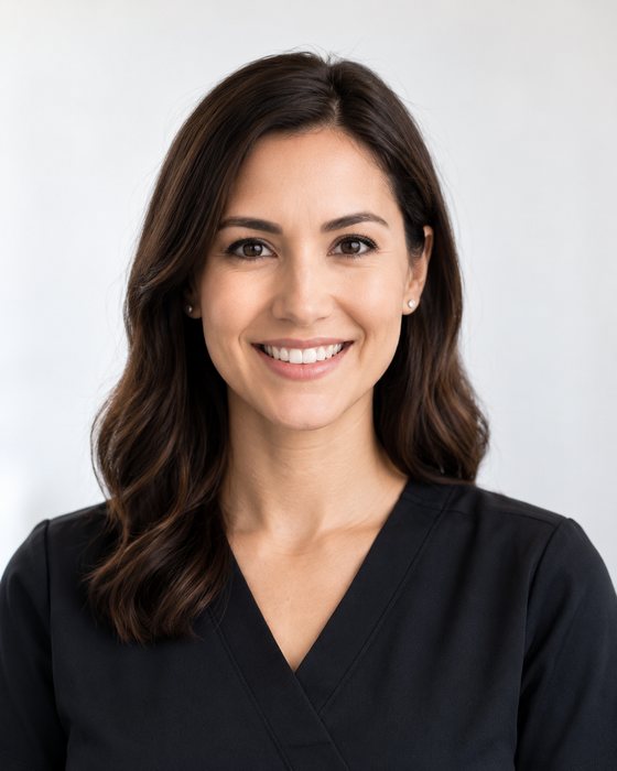 The AI Coach avatar — a medspa clinician ready to roleplay a patient conversation